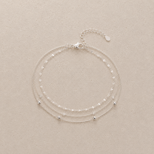 Aurea Stella Bracelet – srebrna bransoletka warstwowa