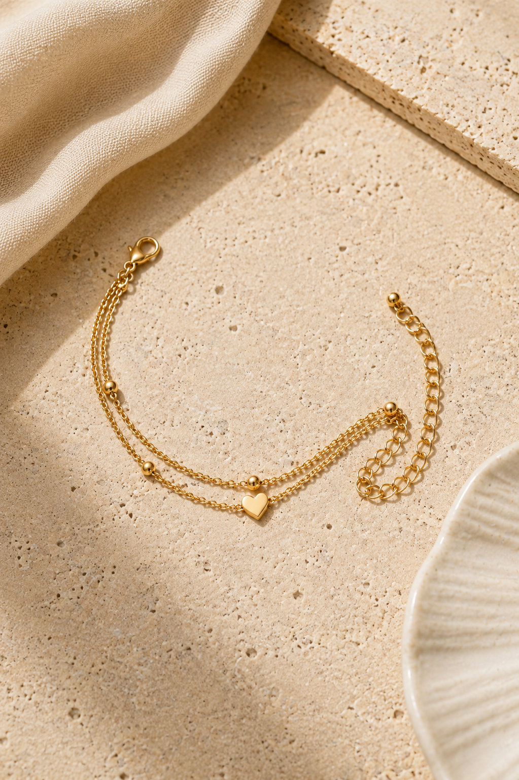 Aurea Amour Anklet – złota bransoletka na kostkę