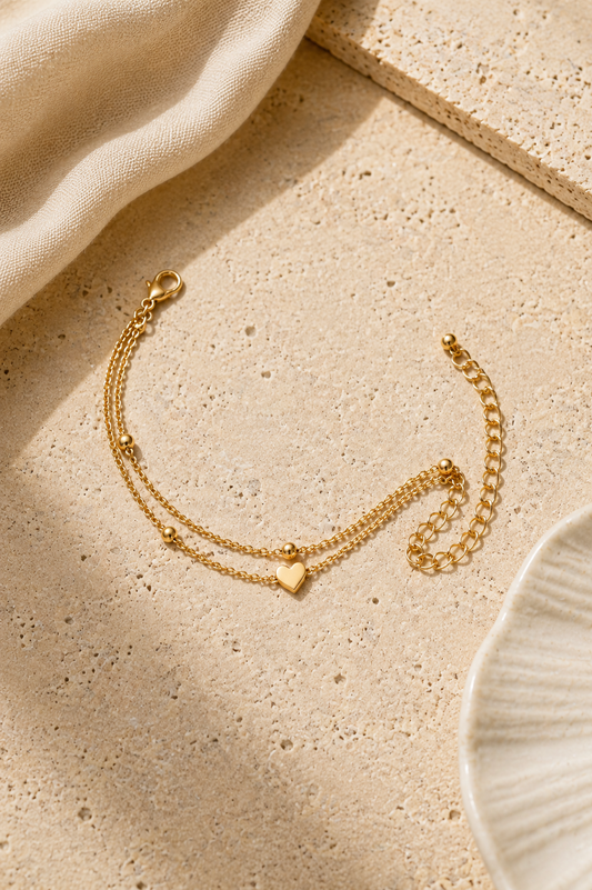 Aurea Amour Anklet – złota bransoletka na kostkę