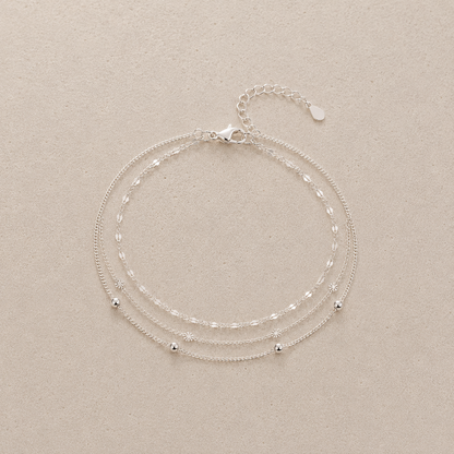 Aurea Stella Bracelet – srebrna bransoletka warstwowa