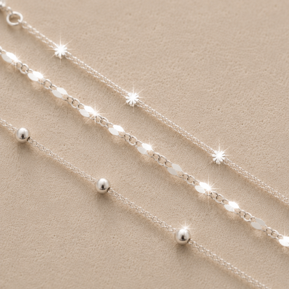 Aurea Stella Bracelet – srebrna bransoletka warstwowa